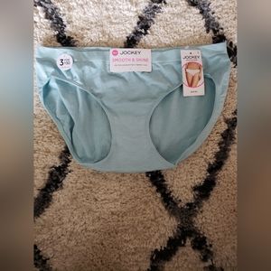 COPY - Jockey Smooth & Shine Light Blue Robin egg blue Bikini Underwear Size 8